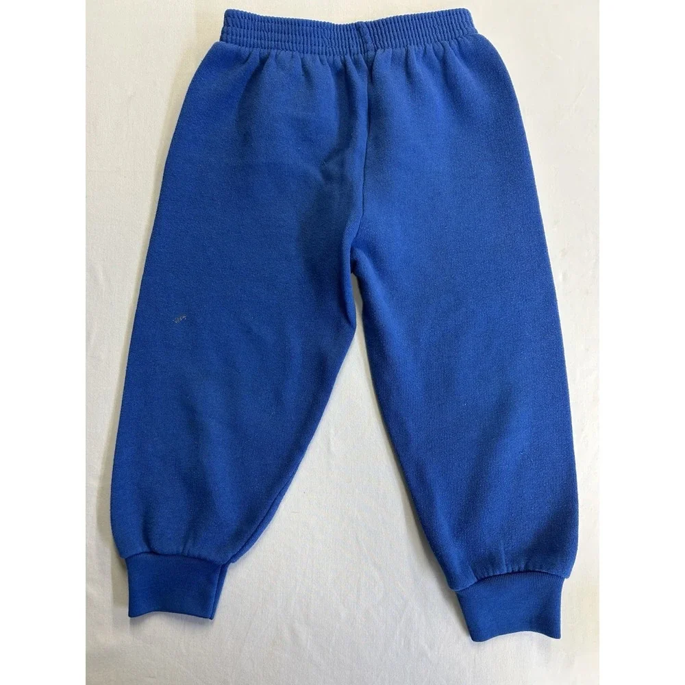 Vintage Fisher-Price Kidswear Blue Sweatpants Toddler 2T Fleece Joggers 90s